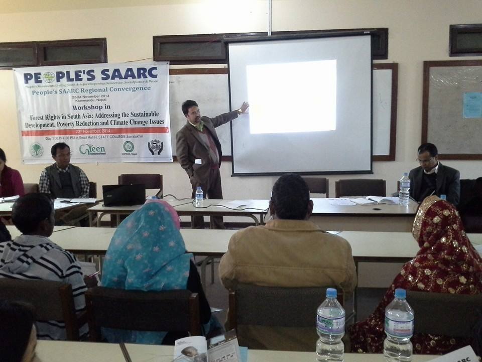 FOREST RIGHTS IN SOUTH ASIA: ADDRESSING SUSTAINABLE DEVELOPMENT, POVERTY REDUCTION & CLIMATE CHANGE ISSUES